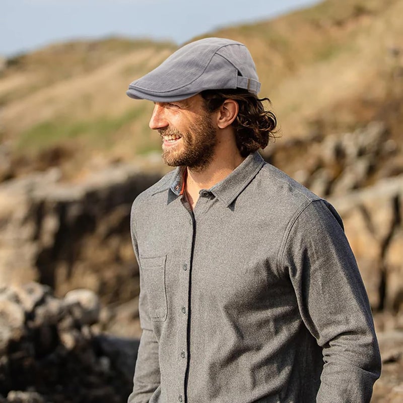 Xinveen Newsboy Hats for Men Flat Cap Cotton Adjustable Breathable Irish Cabbie Ivy Driving Hunting Hat - Image 2